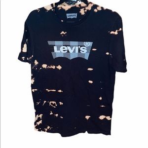 Levi’s Short Sleeve Custom Bleach Black Tee